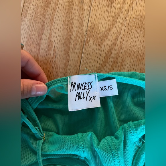 PRINCESS POLLY LACE CORSET TOP (XS/S, GREEN) - Picture 4 of 6